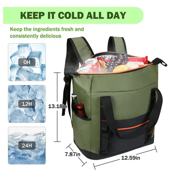 36 Cans soft insulated leak-proof Backpack Cooler