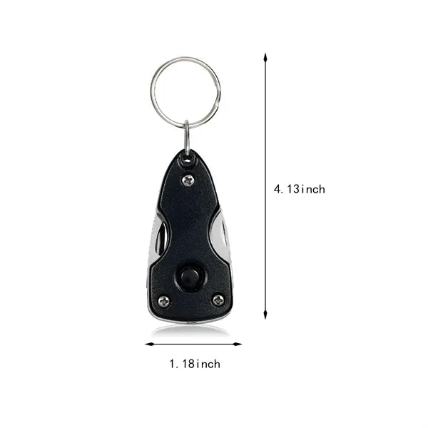 Multifunctional Six-In-One Foldable Keychain Tool Knife