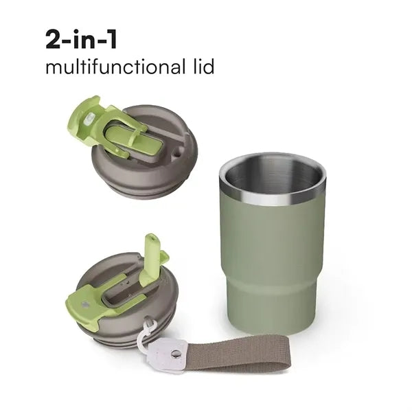 16oz 2 In 1 Travel Mugs With Dual function lids