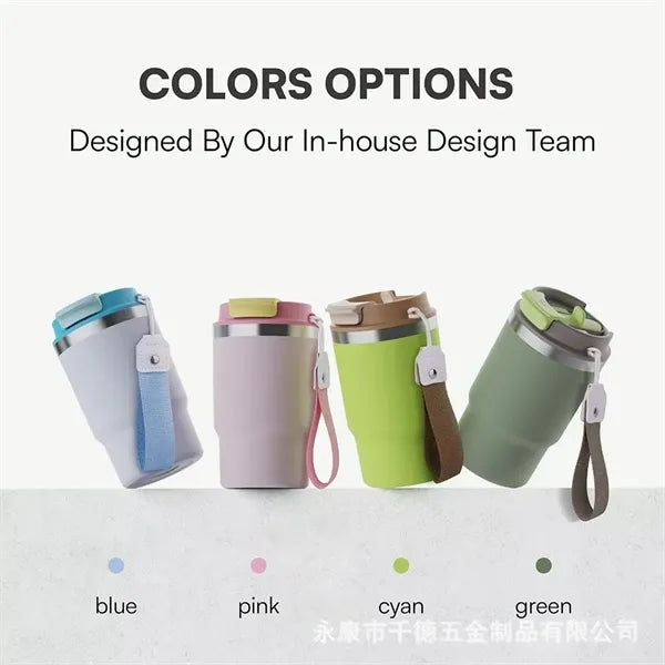 16oz 2 In 1 Travel Mugs With Dual function lids