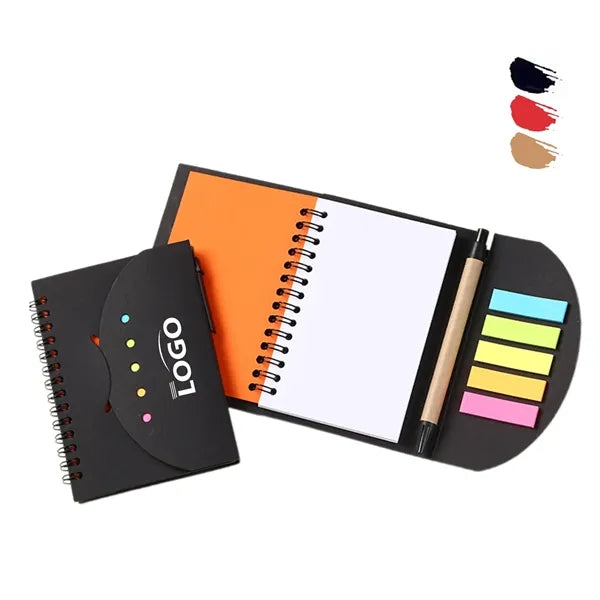 Mini Spiral Notebook With Pen And Sticky Note Set