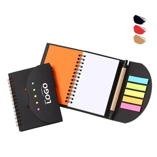 Mini Spiral Notebook With Pen And Sticky Note Set