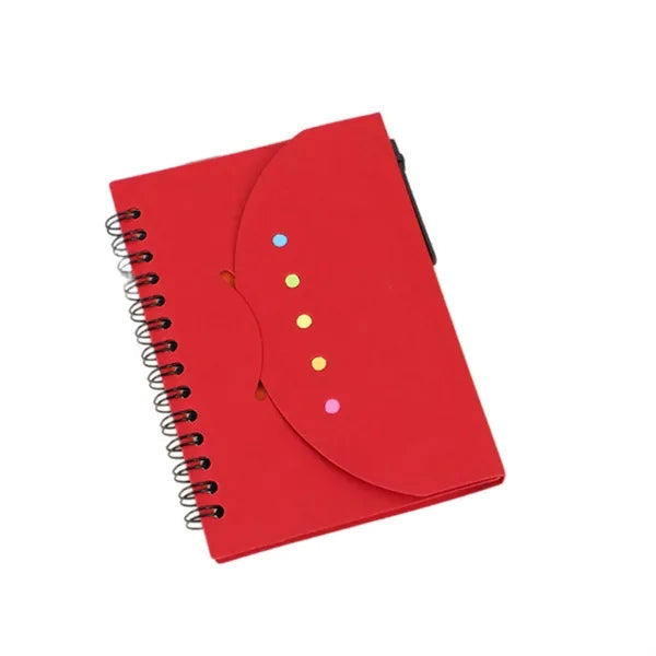 Mini Spiral Notebook With Pen And Sticky Note Set