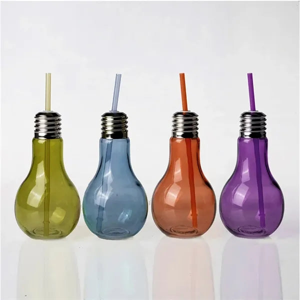 13.5 oz Light Bulb Shaped Glass Bottle Novelty Party Favors