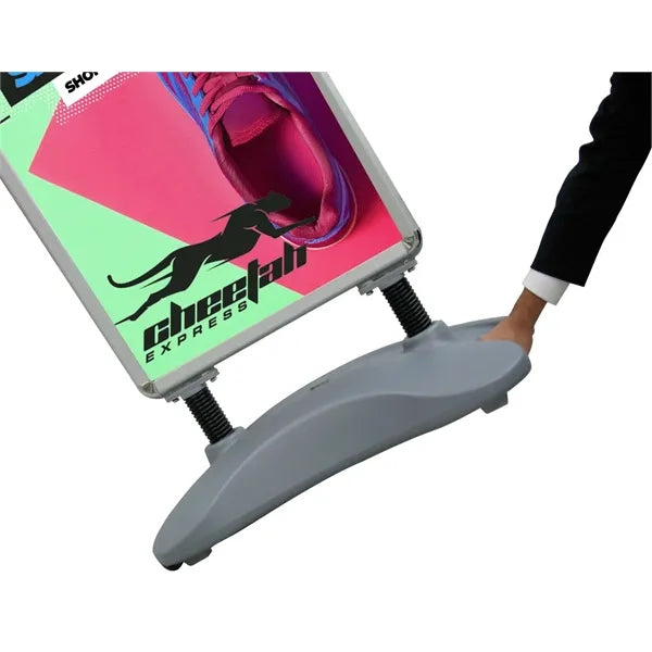 Outdoor Flex Sign with Ballast Base Hardware