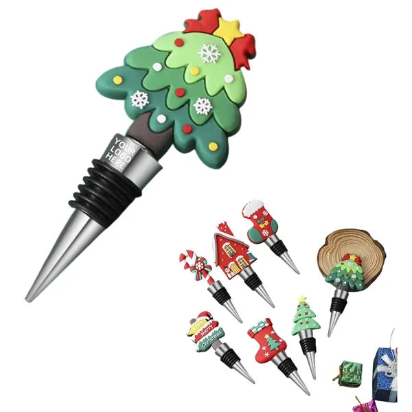 Christmas Themed Wine Stopper