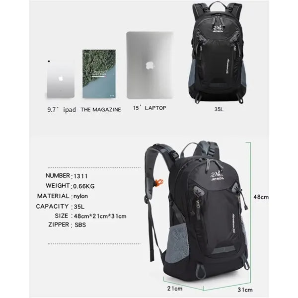 Hiking Camping 35L Backpack For Holiday Travel