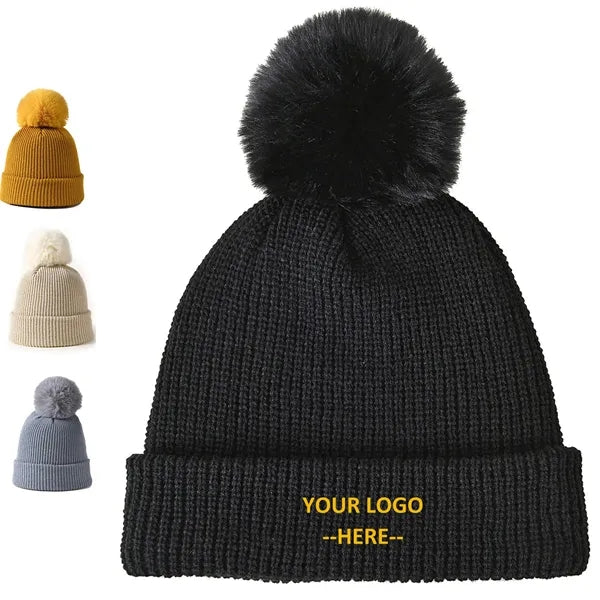 Pom Cuffed Beanie