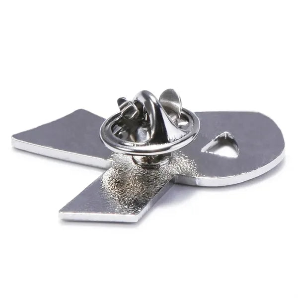 Metal Awareness Ribbon Lapel Pin