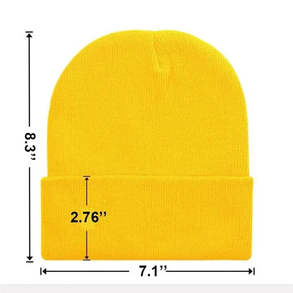 Winter Unisex 100% Acrylic Super Soft Knit Warm Beanie Hat