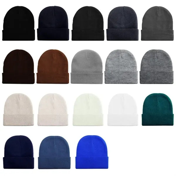 Winter Unisex 100% Acrylic Super Soft Knit Warm Beanie Hat