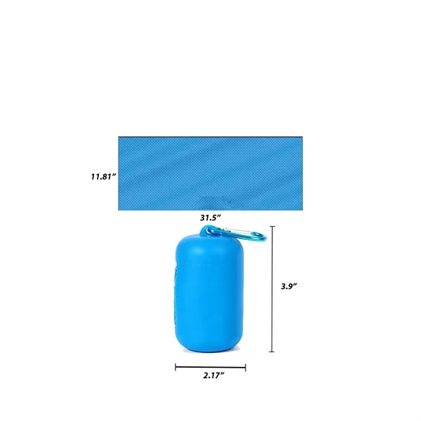 Quick Dry Polyester Towel With Carabiner Clip