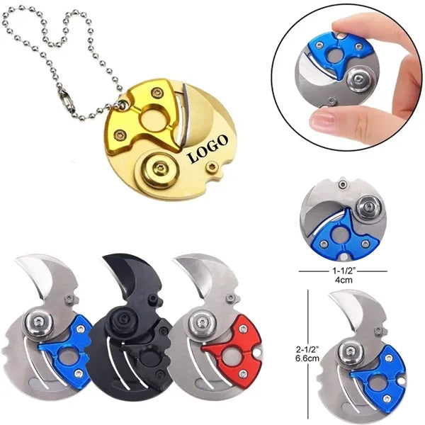 Creative coin folding knife