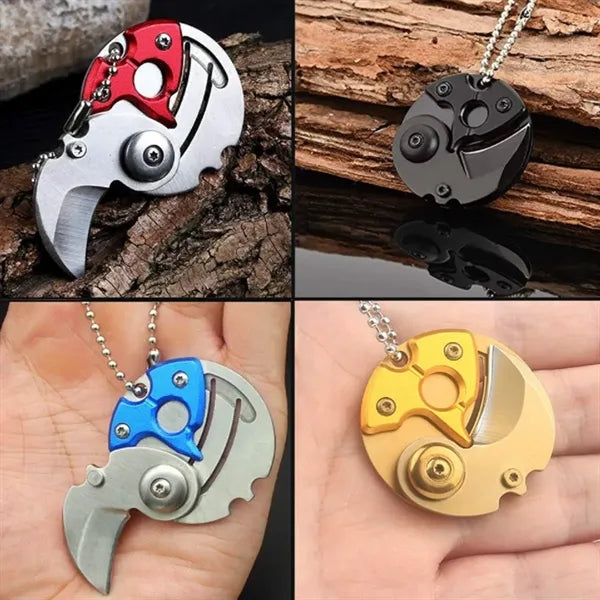 Creative coin folding knife