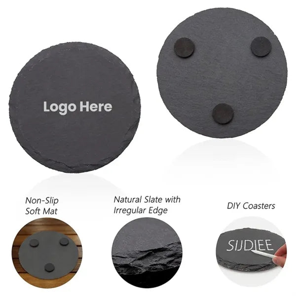 Round Natural Stone Coaster