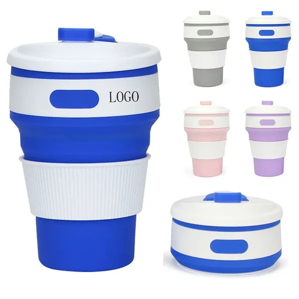 Collapsible Coffee Cup Silicone with Lid