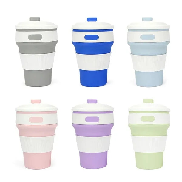 Collapsible Coffee Cup Silicone with Lid