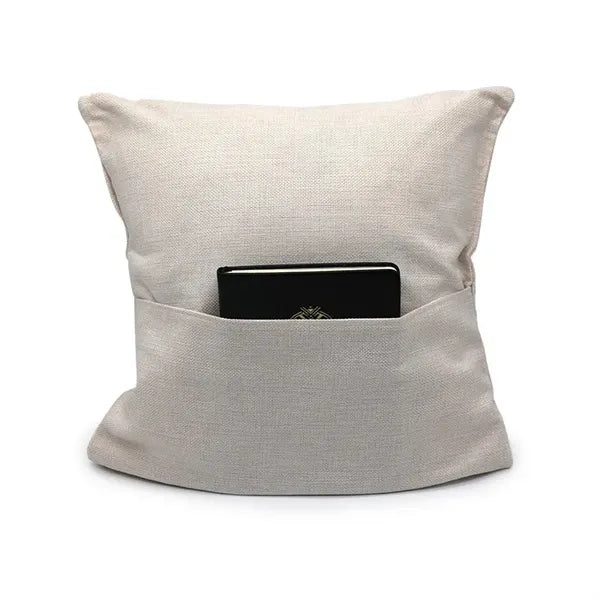Linen Pillowcase with Pocket