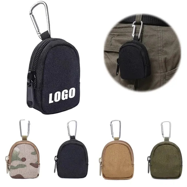 Outdoor Tactical Coin Purse Pouch with Keychain