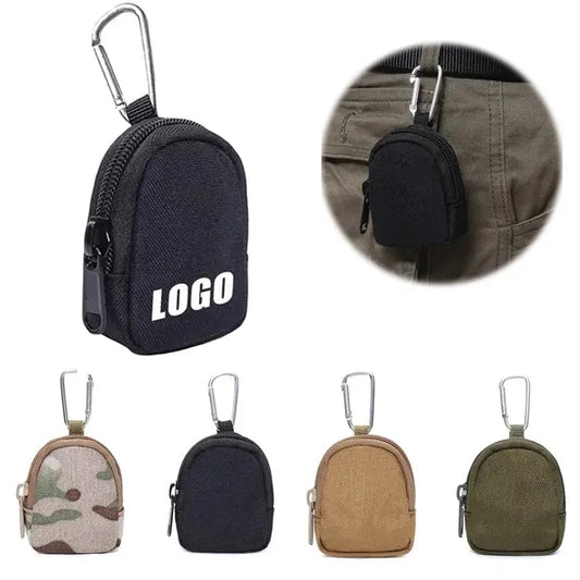 Outdoor Tactical Coin Purse Pouch with Keychain