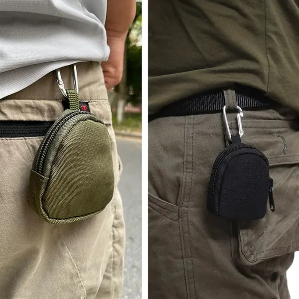Outdoor Tactical Coin Purse Pouch with Keychain