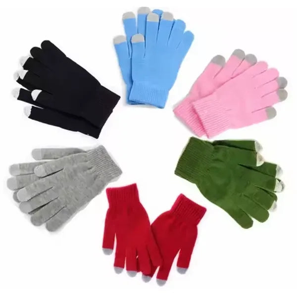 Acrylic Winter Touchscreen Texting Gloves