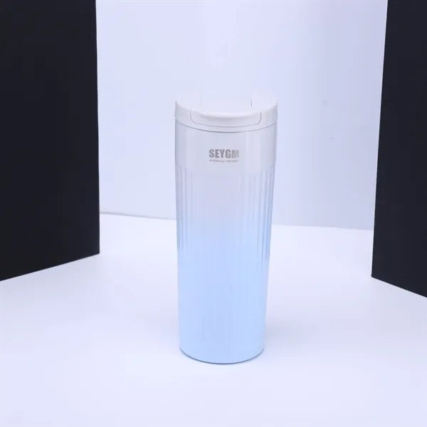 500ml Fashionable Custom Logo Gradient Thermos Cup