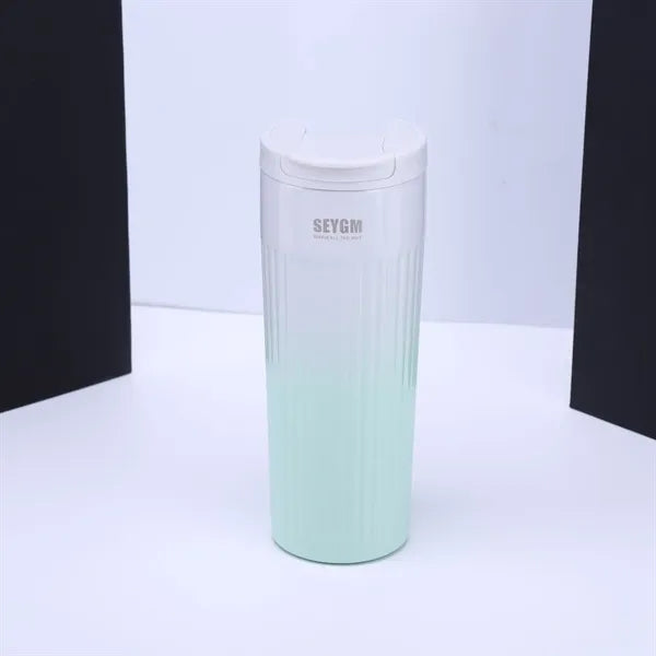 500ml Fashionable Custom Logo Gradient Thermos Cup