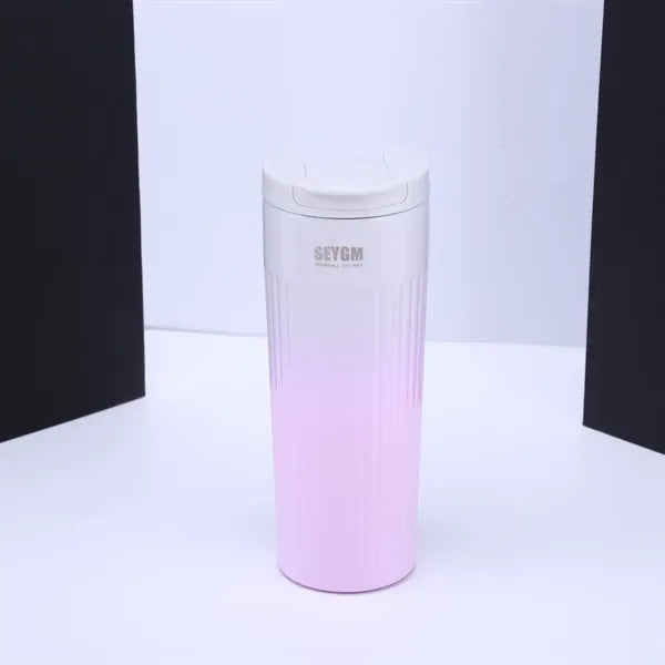 500ml Fashionable Custom Logo Gradient Thermos Cup