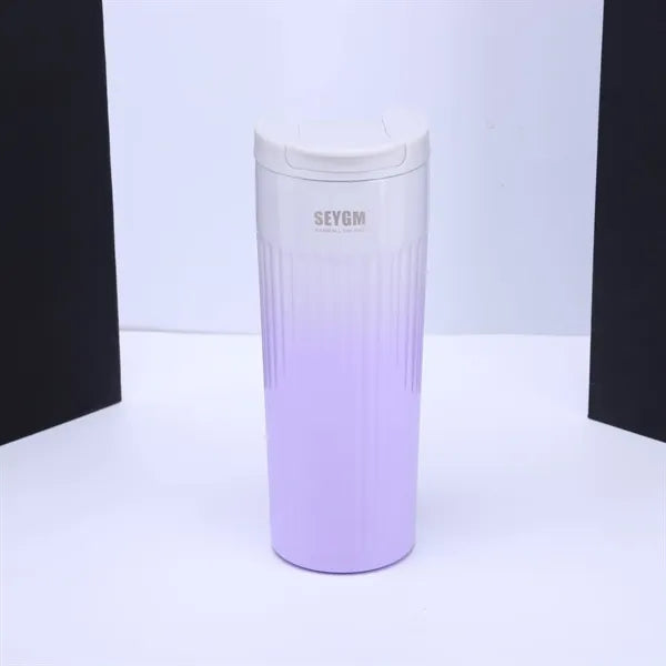 500ml Fashionable Custom Logo Gradient Thermos Cup