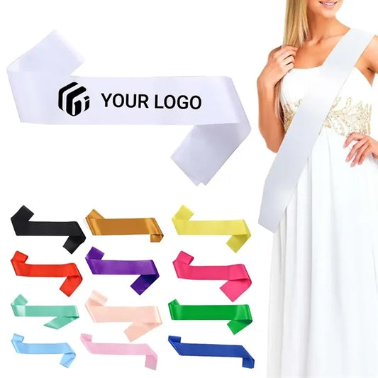 Ribbon Blank Satin Sashes for Decorations