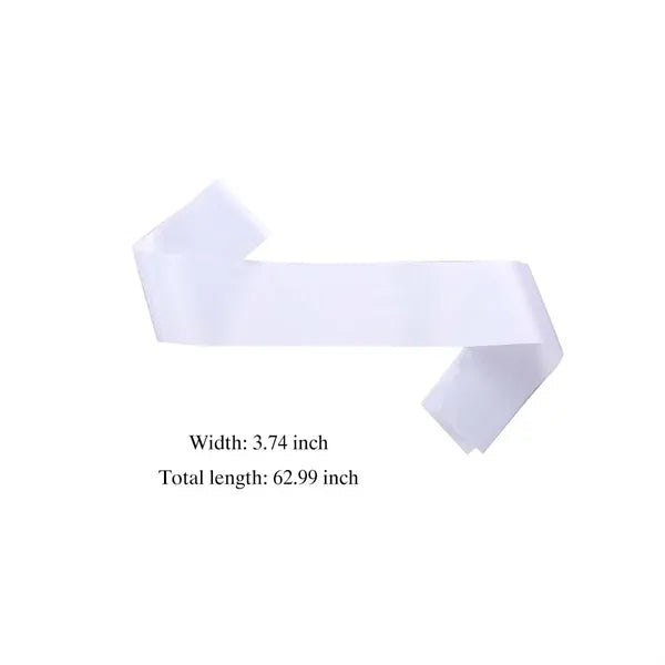 Ribbon Blank Satin Sashes for Decorations