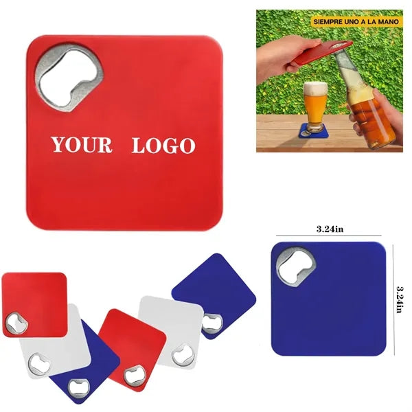 Coaster bottle opener