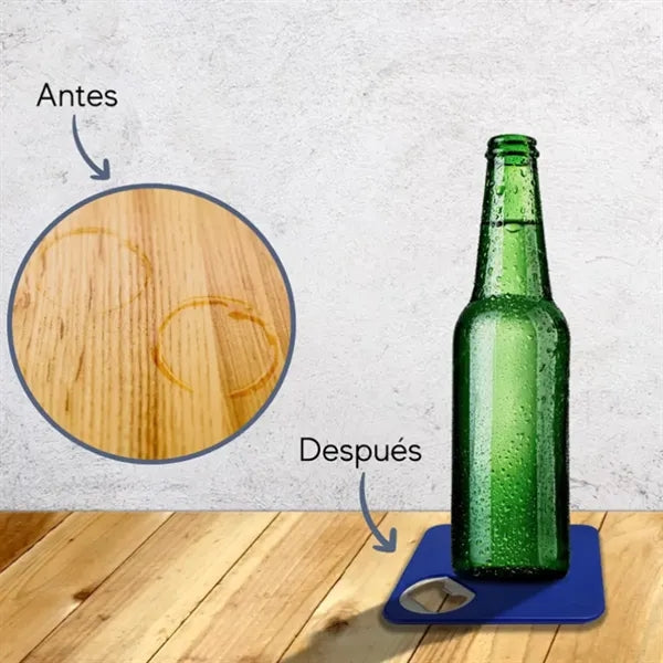 Coaster bottle opener