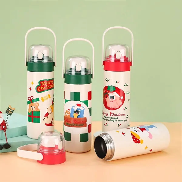550ml Cute Creative Christmas Cartoon Bottle For Kids