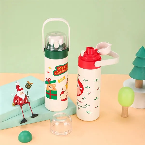 550ml Cute Creative Christmas Cartoon Bottle For Kids