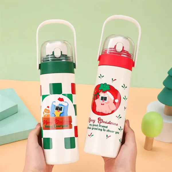 550ml Cute Creative Christmas Cartoon Bottle For Kids