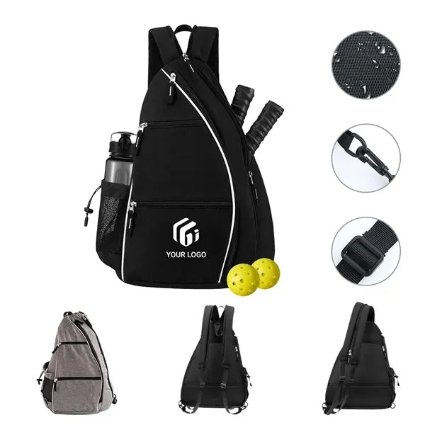 Waterproof Adjustable Sport Sling Bag Pickleball Backpack