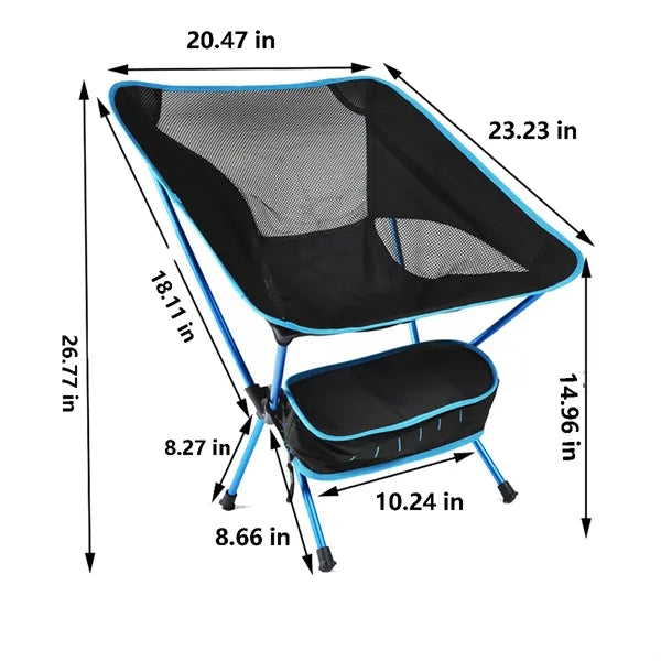 Portable Folding Chair with Storage Bag