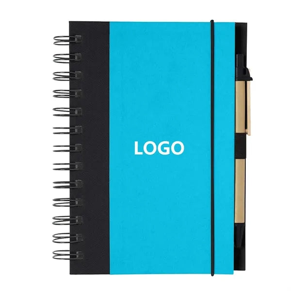 Eco-Inspired Spiral Notebook & Pen