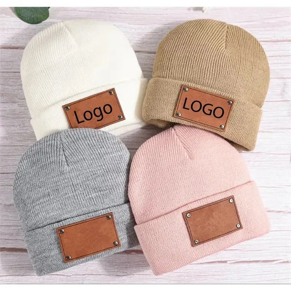 Customize Acrylic Patch Beanie