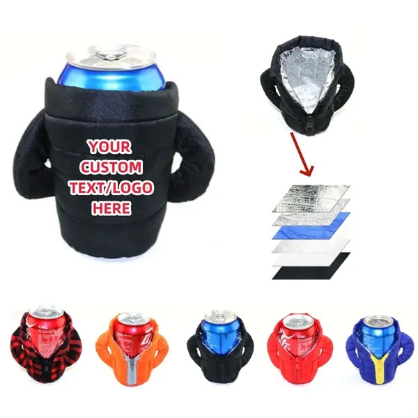 The Puffy Jacket - Insulated 12 oz Can Cooler