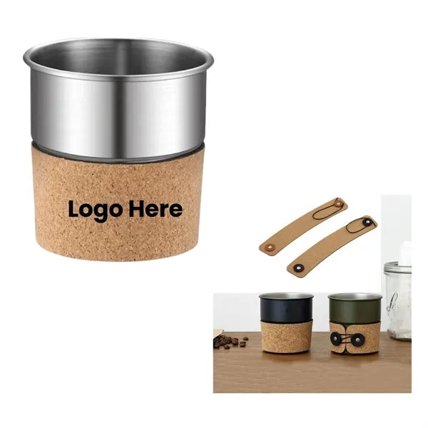 Portable Camping Coffee Mugs with Insulated Sleeves
