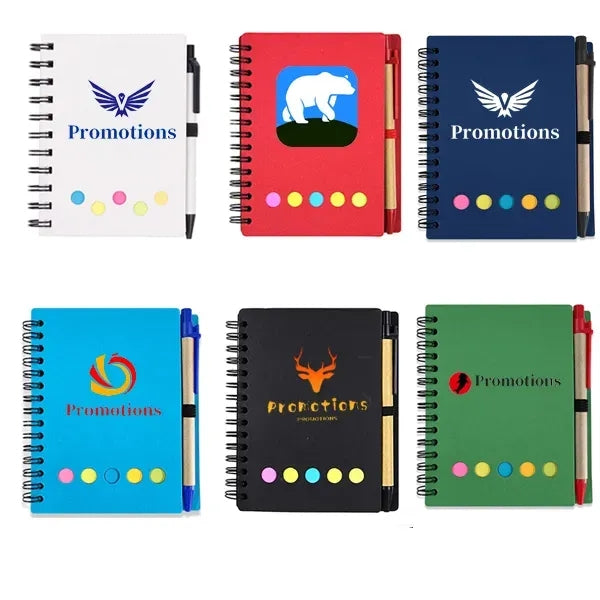 EcoNote Milk Carton Journal Book with Sticky Note and Pen
