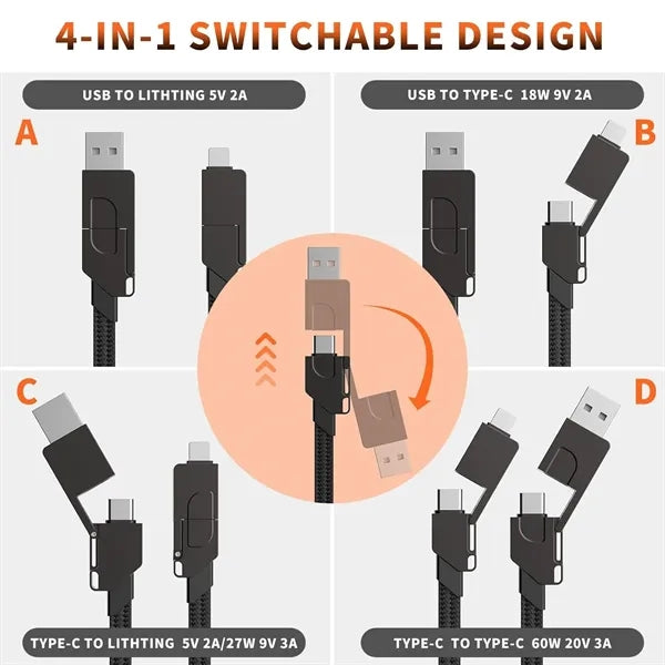 6-in-1 USB Multi Charging Cable