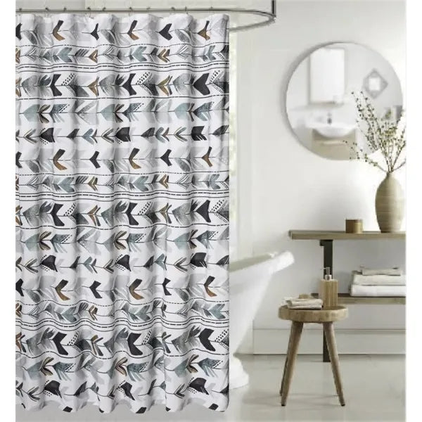 Shower Curtain with Hooks