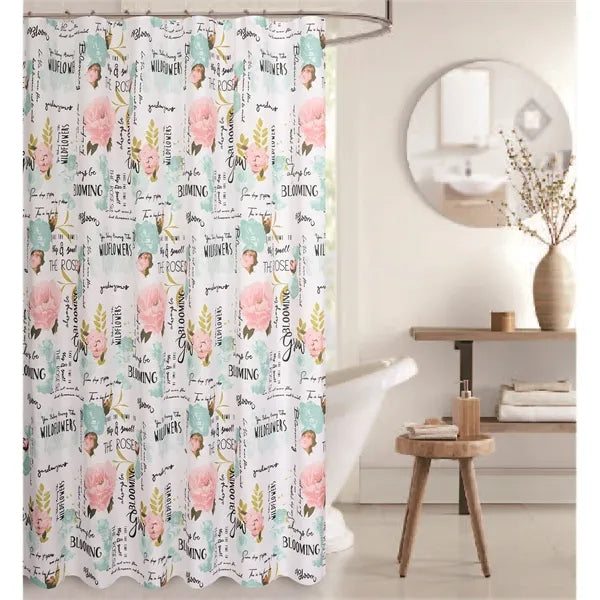 Shower Curtain with Hooks