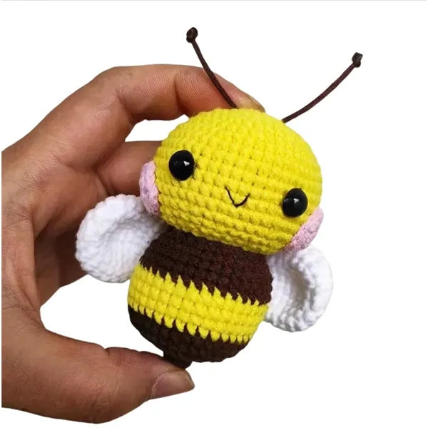 Handmade Crochet Bee Keychain