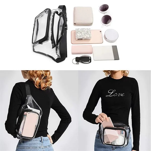 PVC Waterproof Transparent Fanny Pack