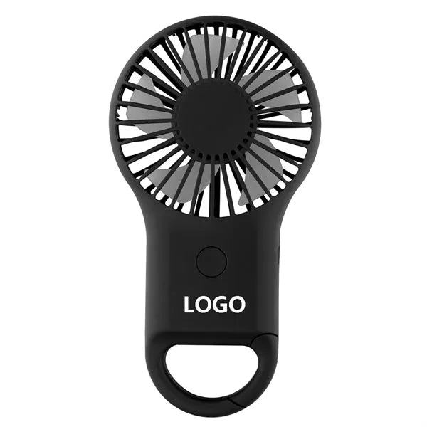 Rechargeable Handheld Fan With Carabiner